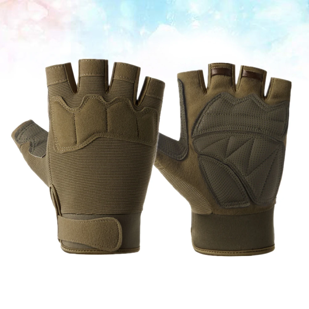 

Shockproof Cycling Cycling Gloves Men Premium Half Finger Outdoor Sports Thickened Palm Nonskid Antiskid Gloves