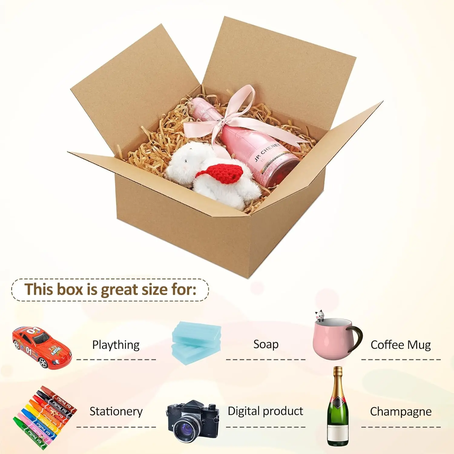 8x8x4-Small-Shipping-Boxes-100-Pack-Brown-Corrugated-Box-Mailers, Cardboard Boxes for Packaging Small Business, Mailing