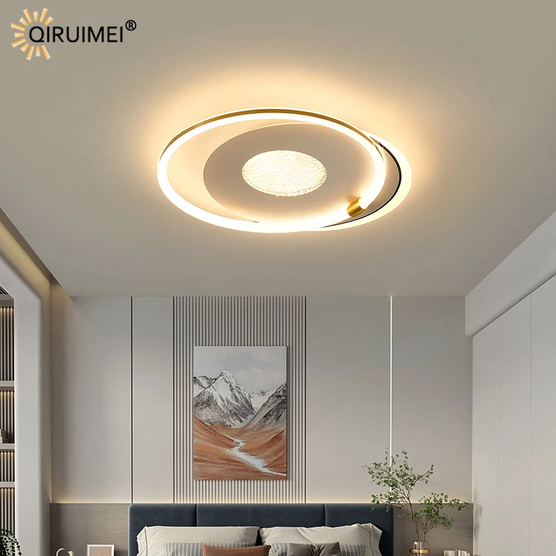 Imagem -02 - Criativo Bright Round Home Novidades Modern Led Lustre Luzes Living Sala de Jantar Quarto Hotel Hall Villa Lâmpadas Iluminação Interior