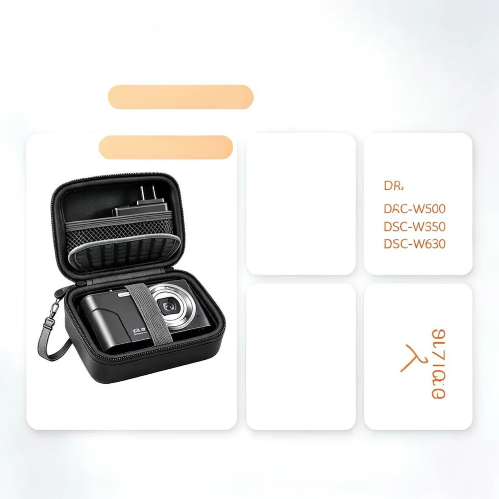 Universal Digital Camera Storage Pouch Portable Shockproof Protection Case For Canon Ixus Sony Card Cameras EVA Bag