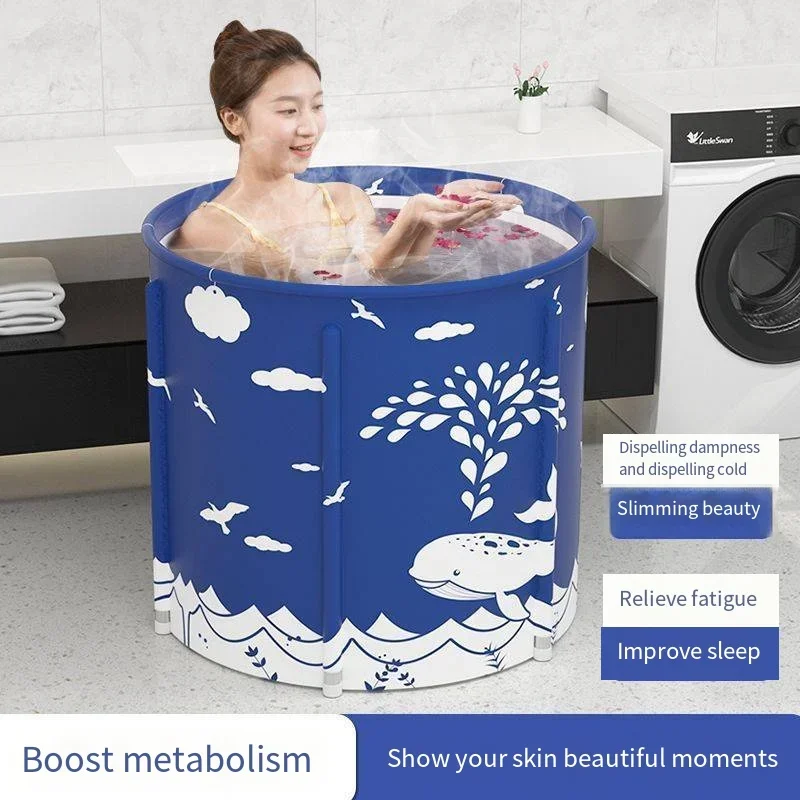 Adult Folding Bath Bucket Bathtub Bidet Body Large Bathtub Thicken Shower Barrel Available Foldable Tub Portable Spa Bathtub