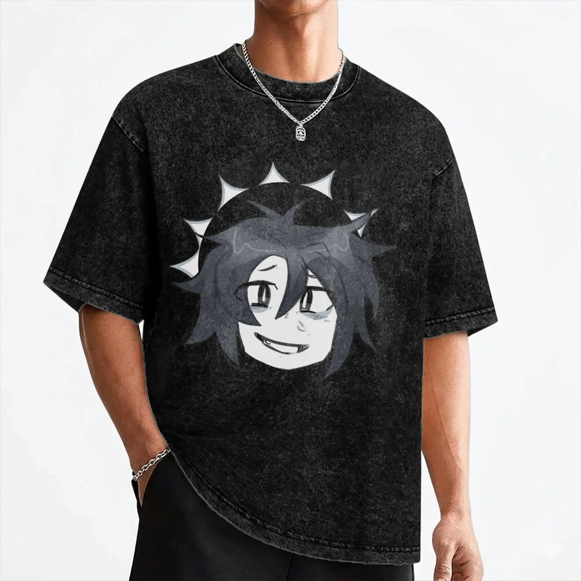 Game Forsakens Two Time T Shirt Washed Cotton Harajuku T-Shirt  Fashion for Men Women Streetwear Summer Tees