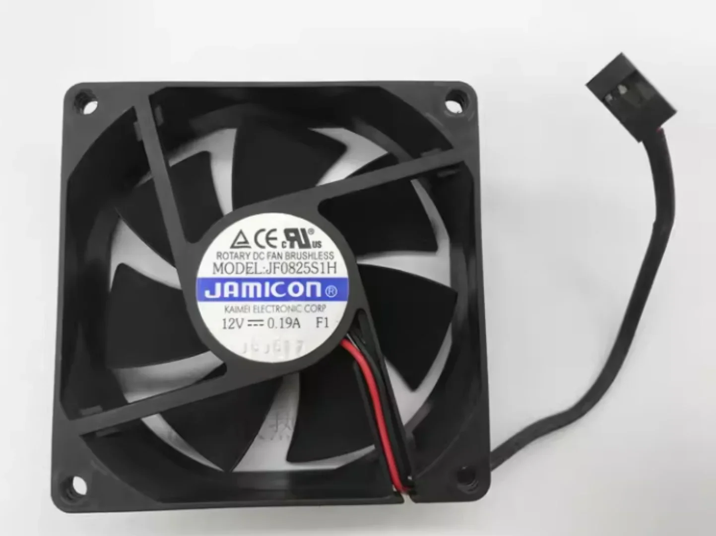 8025 JF0825S1H DC12V 0.19A Two-Wire Case/Power Supply 8CM Cooling Fan