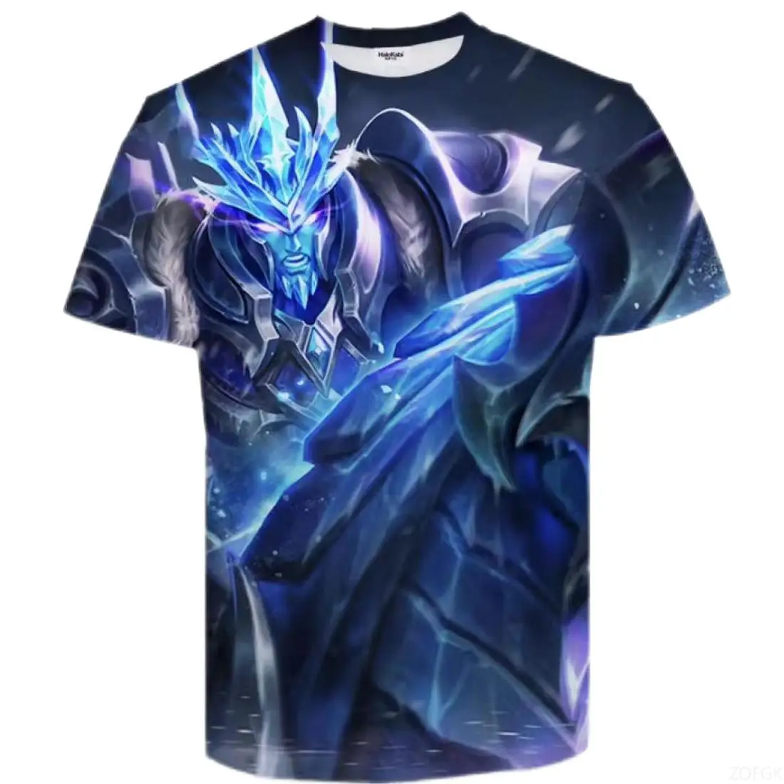 King of Glory Game T-shirt stampata digitale 3D T-shirt da uomo a maniche corte primavera/estate Top T-shirt stampata con cartoni animati anime