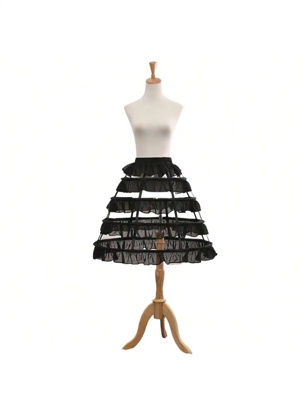 ثوب نسائي صخب الأطواق لوليتا كرينولين تنورة اكسسوارات الزفاف الزفاف #4