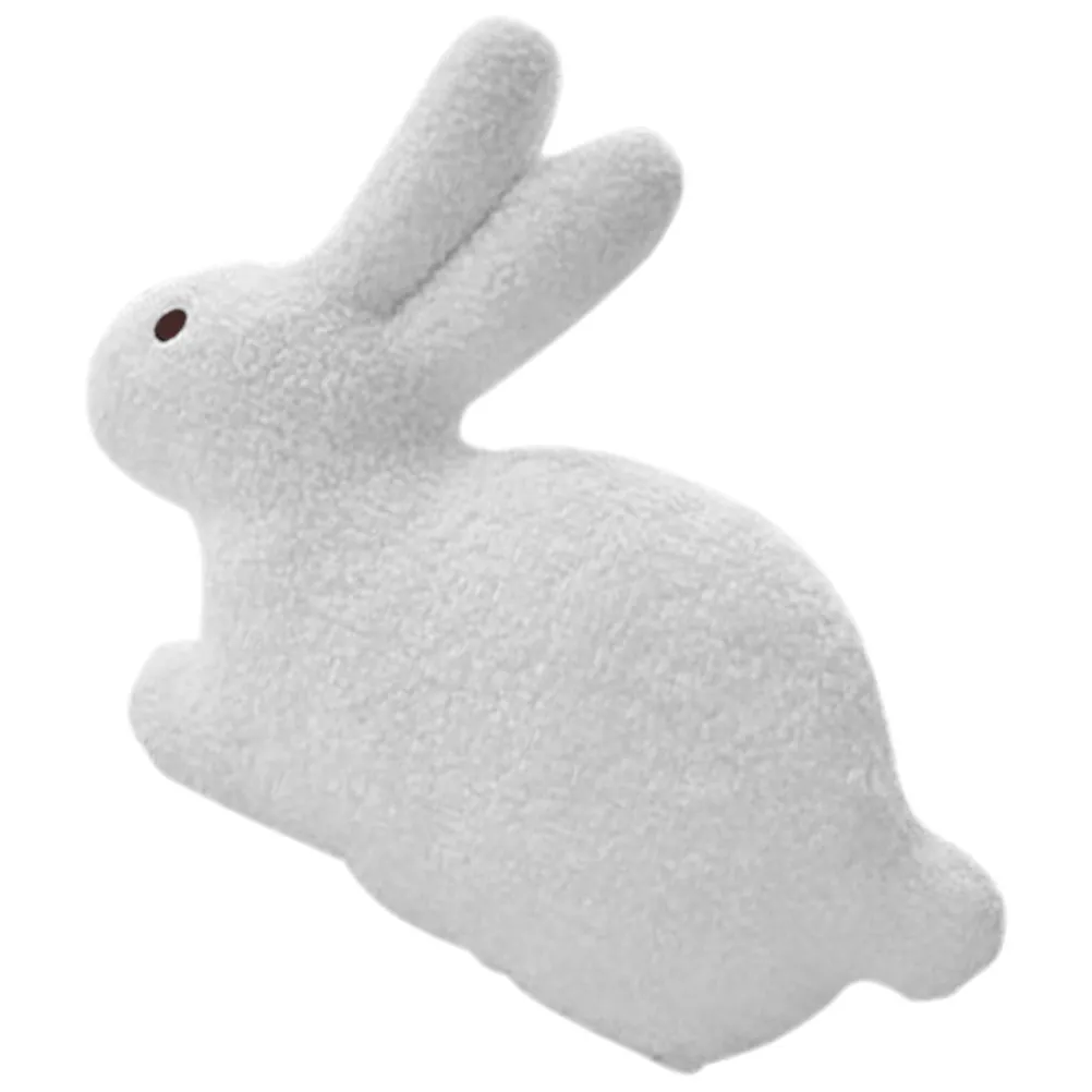 

Cute Bunny Themed Throw Pillow Compact Portable Supple Skin Friendly for Children Play Room Decoration Car Use