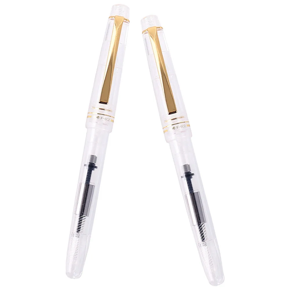 

2Pcs Chinese Calligraphy Brush Pen Set Flexible Bristle Traditional Writing Painting Tool for Artists and Calligraphers