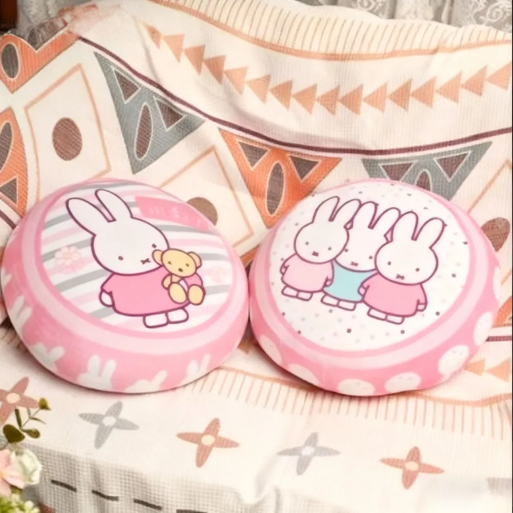 Niedliches Miffy Rundes Doppelseitiges Sofakissen Wohnheim-Sofakissen Bürokissen Kawaii Geschenkspielzeug