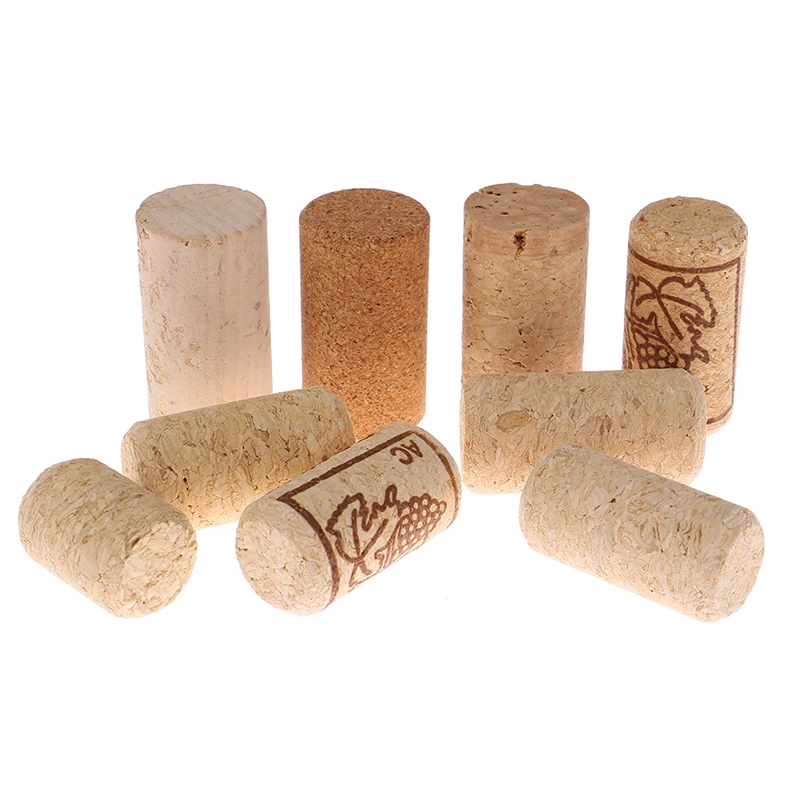 10 Pcs Wine Corks Stopper Reusable Functional Portable Sealing Wine Bottle