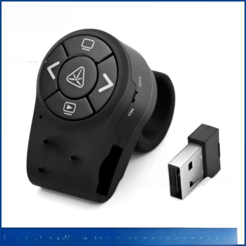 Wearable Ring Laser Page Turner Wireless PPT Presentation Remote Controller Laser Pointer for Meeting Classroom Speech