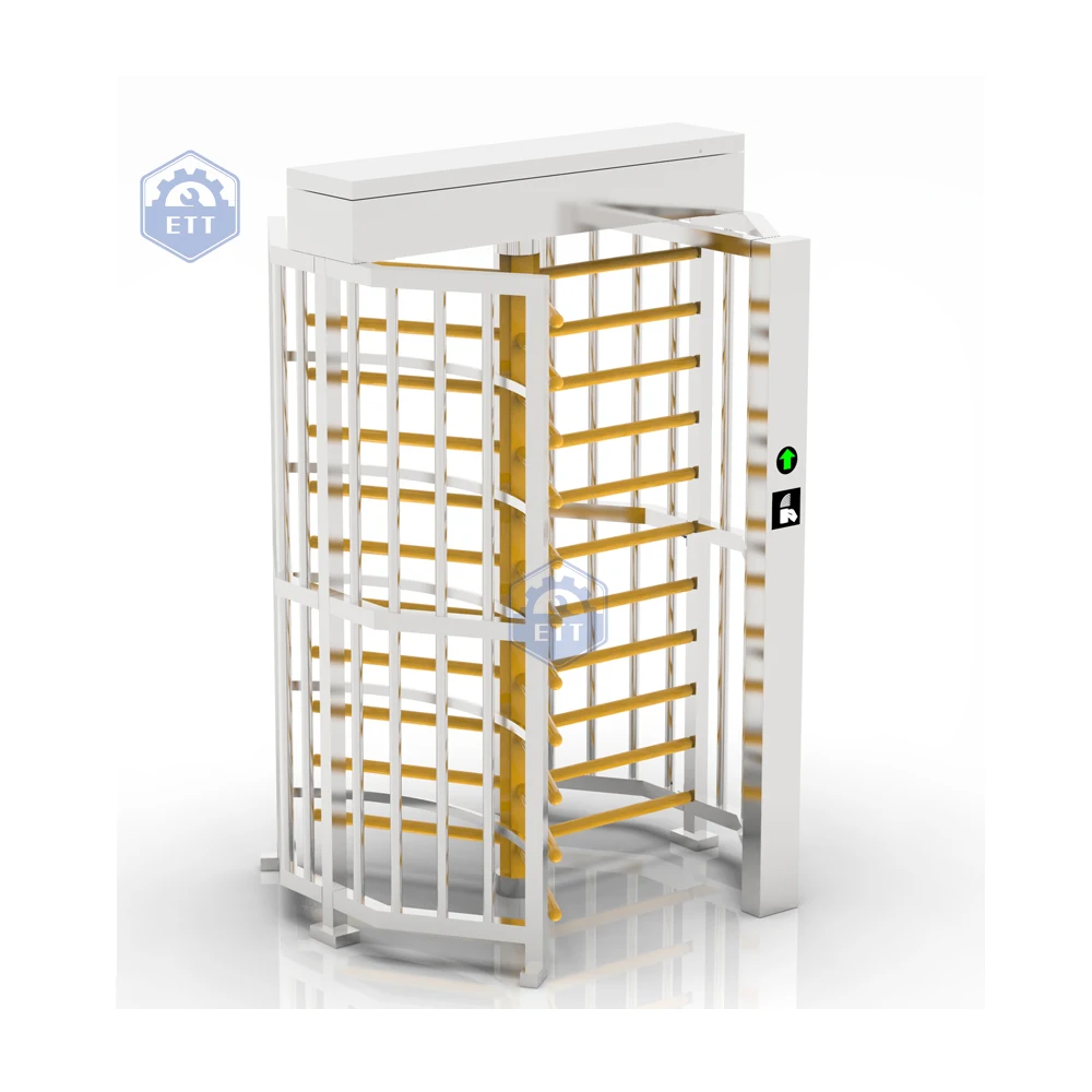 gymnasium Access Control Full Height Turnstile Gate High Security turnstile Gate for station Customized  Color