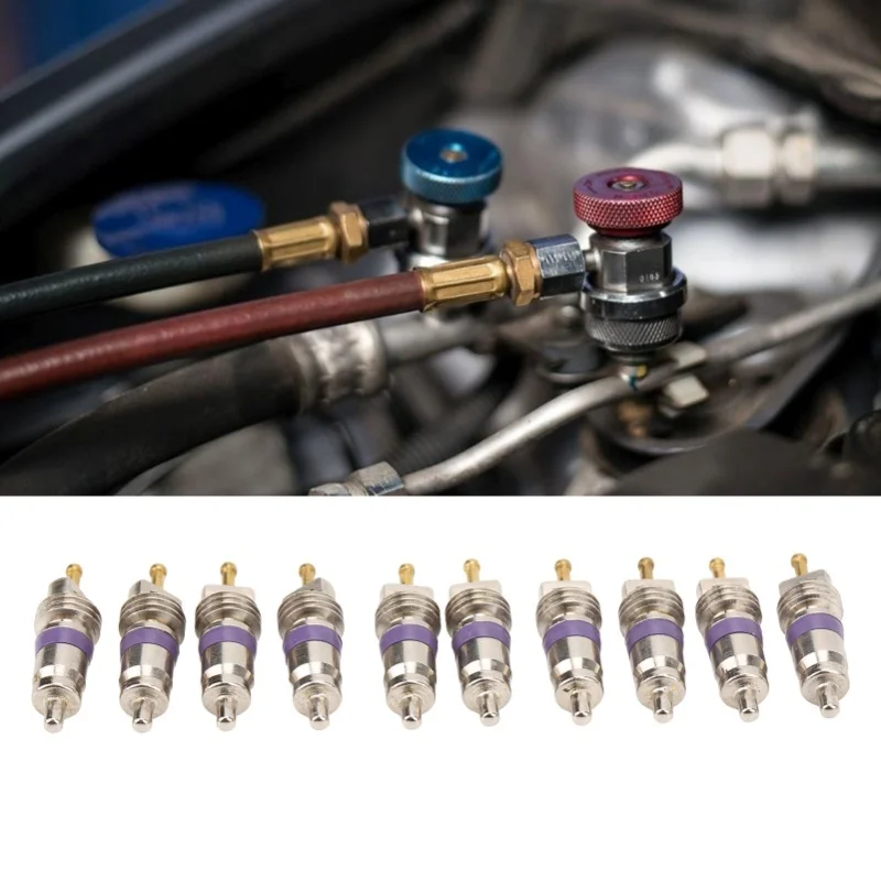 20Pcs Car Air Conditioning Valve Core Automobile Air Conditioner Valve Stem Core Replacement For Benz