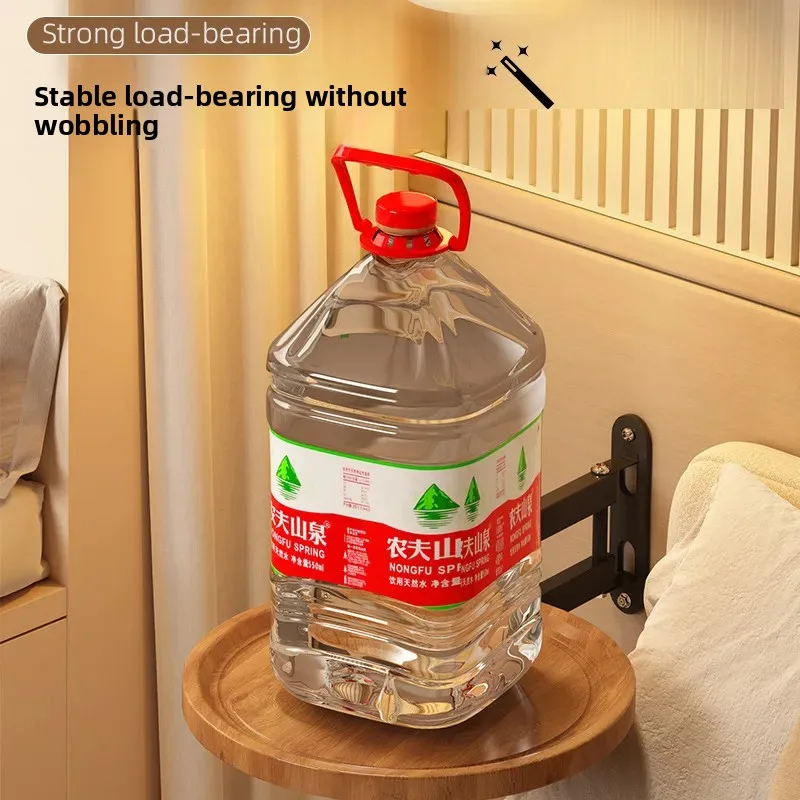 Bedside shelf Bedroom small foldable rotating storage rack Multifunctional wall hanging suspended sofa small side few