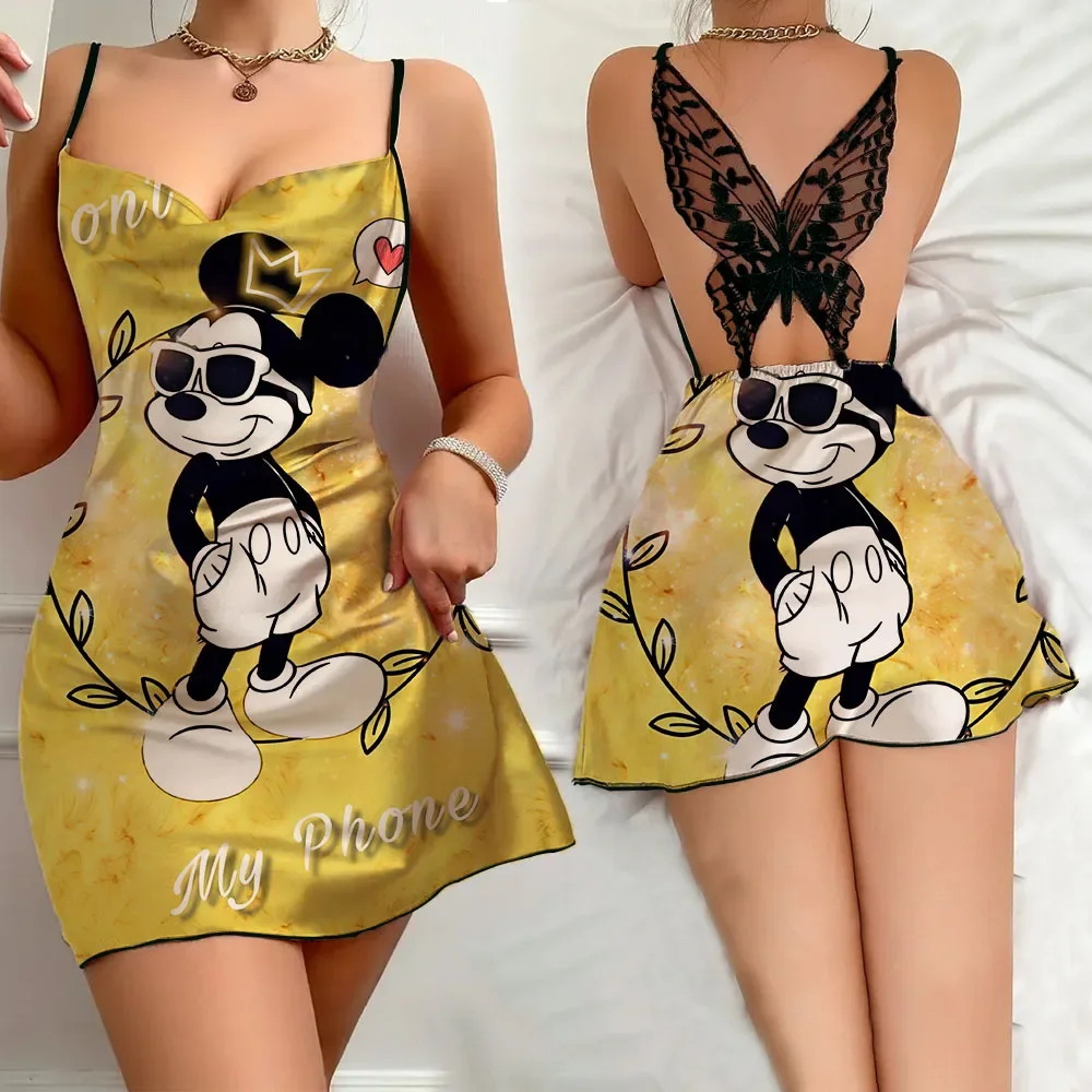 

Nightgown Woman Night Sexs Top Seller Women Pajama Summer Woman 2024 Sexy Pajamas for Women Sleep Dress Home Wear Dress Disney