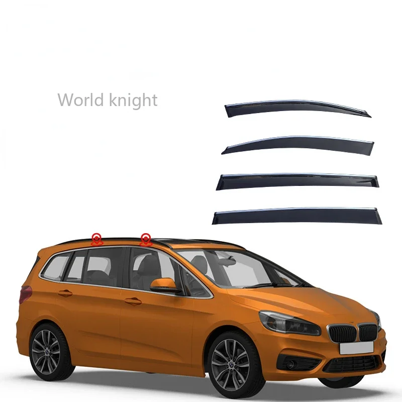 

For BMW 2 Series Active Tourer F45 F46 2013-2019 Car Window Sun Rain Shade Visors Shield Shelter Protector Cover Frame Sticker