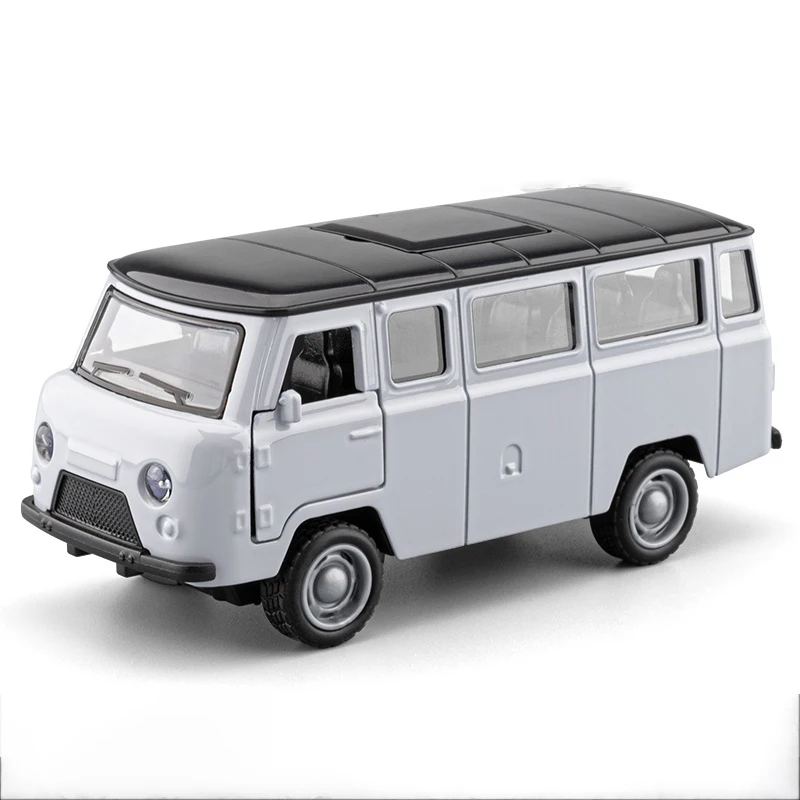 1:36 Modellauto UAZ Traveler Miniaturfahrzeuge aus Legierung mit Rückziehfunktion, Öffnenden Türen und Simuliertem Interieur, Lehrreiche Fahrzeugmodelle