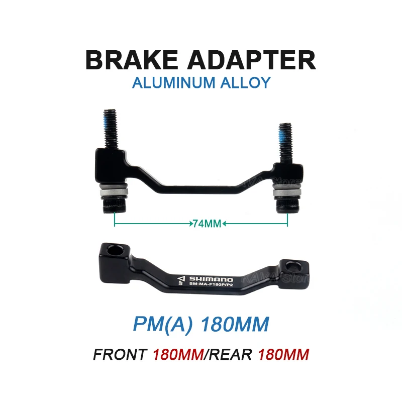 SM-MA-F180P/P2 MTB Brake Disc Adapter PM A 180mm 203mm Brake Rotor Post Mount Converter Mountain Bike Parts