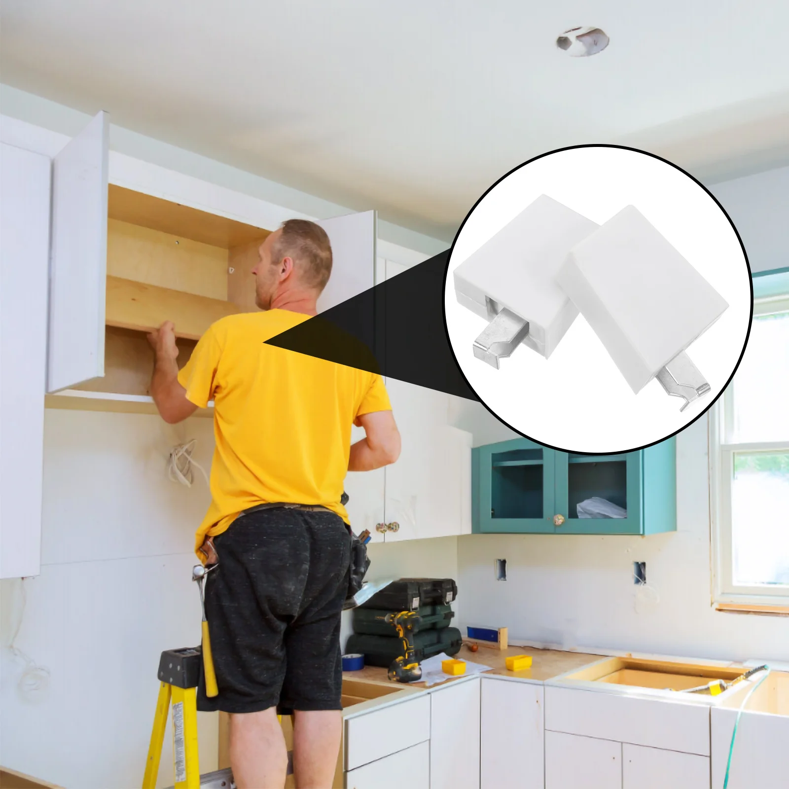 

2Pcs Heavy Duty Invisible Connectors Corner Cabinet Hinges Modern Aesthetic Design Versatile Application Corner Cabinet Hinges