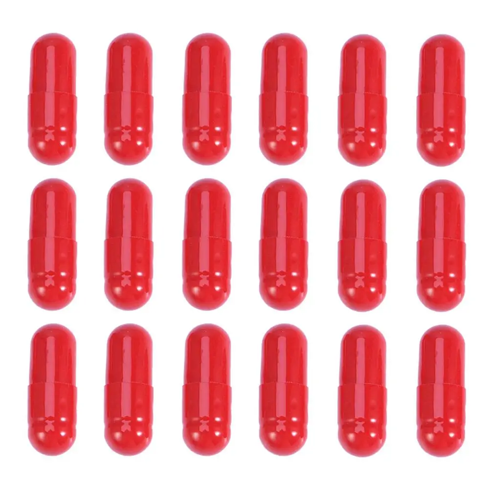 50 Pcs Blood Capsule Fake Pills for Mouth Painted Bar Decoration Props Washable Starch Capsules Prank Trick Treat