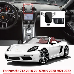 Car Accessories Mobile Phone Holder for Porsche 718 2016-2018 2019 2020 2021 2022 Gravity Navigation Special Bracket GPS Support