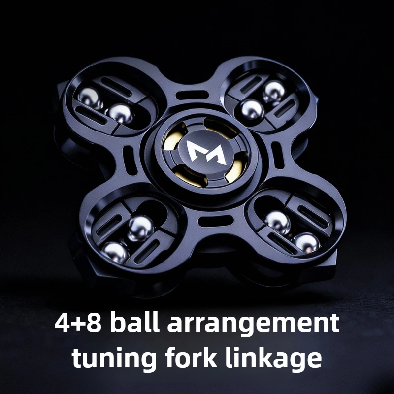 لعبة على شكل نجمة EDC معدنية مرتبطة بشوكة ضبط Dingding الميكانيكية Fidget Spinner لعبة سطح المكتب لتخفيف الضغط