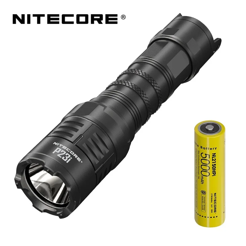 NITECORE P23i 3000 Lumens i-Generation Long Range Rechargeable Tactical Flashlight with 5000mAh High-capacity Battery