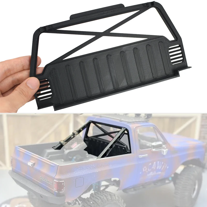 1 zestaw symulacja plastikowe wnętrze tylny panel akcesoria dla 1/10 zdalnie sterowany samochód gąsienicowy Traxxas RC4WD CHEVROLET Diy części zabawki