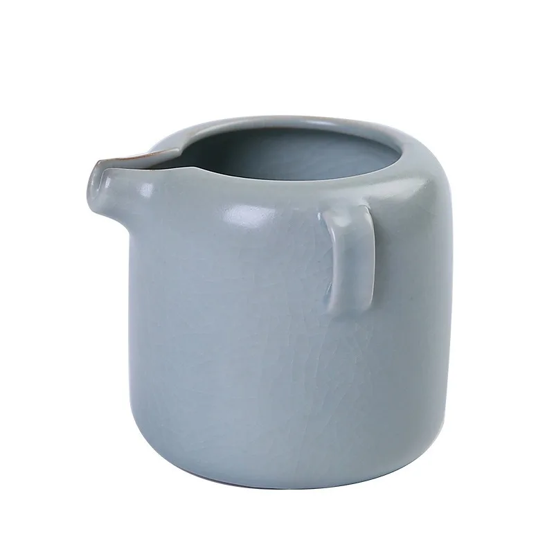 

Ru kiln fair cup ceramic spare parts tea sea household binaural anti-scalding hand cup