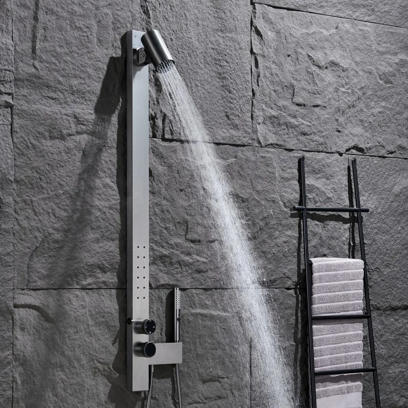 Hot and cold rainfall Shower set standshower bath shower faucet rainfall shower mixer hot & cold shower