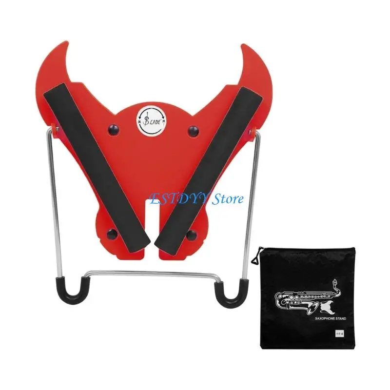G6DE Sturdy Saxophone Floor Stand with Ergonomic Design Display Base Suitable for Safe Instrument Storaging and Transport