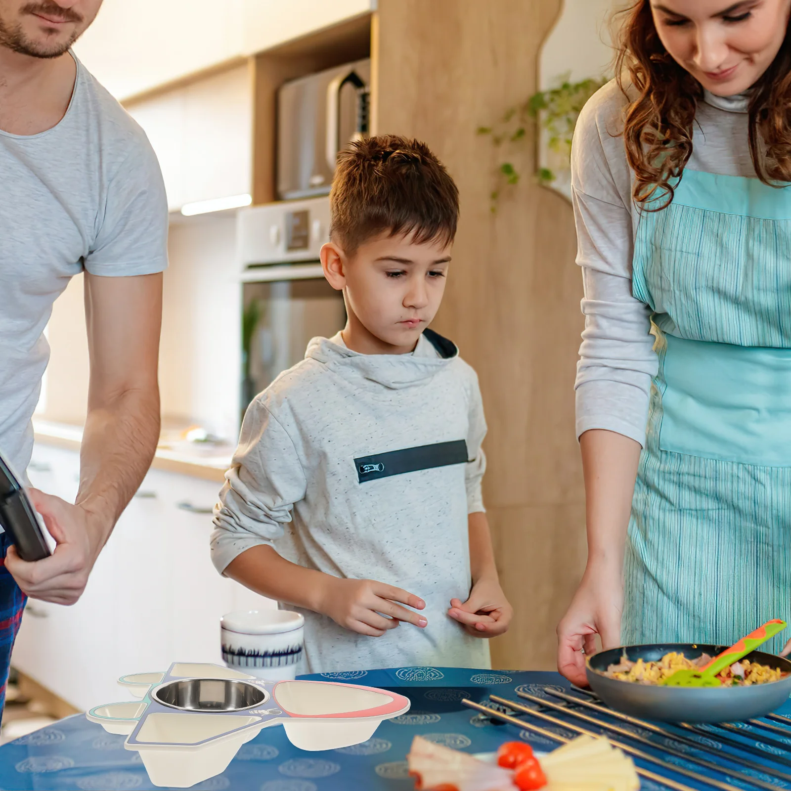 1 مجموعة الكرتون على شكل طائرة مقسمة أطباق الطعام الفولاذ المقاوم للصدأ الاطفال وعاء تناول الطعام للمنزل مأدبة الاستخدام اليومي المقبلات تخدم #3