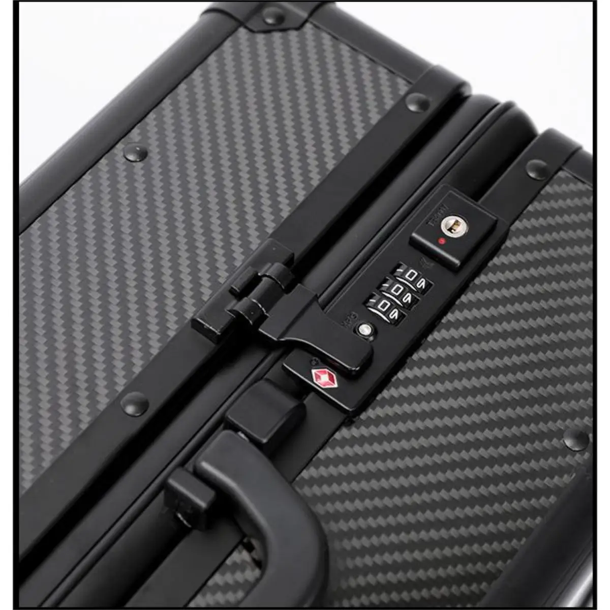 3K twill carbon fiber smart hand luggage, hand luggage, hard luggage with USB charging