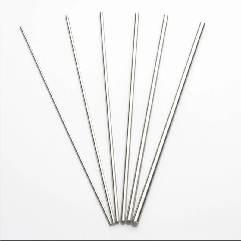 304 Stainless Steel Solid Round Rod Smooth Straight Metal Metric Bars Model DIY Craft Shaft Tool Diameter 2mm 4mm 5mm 8mm 16mm