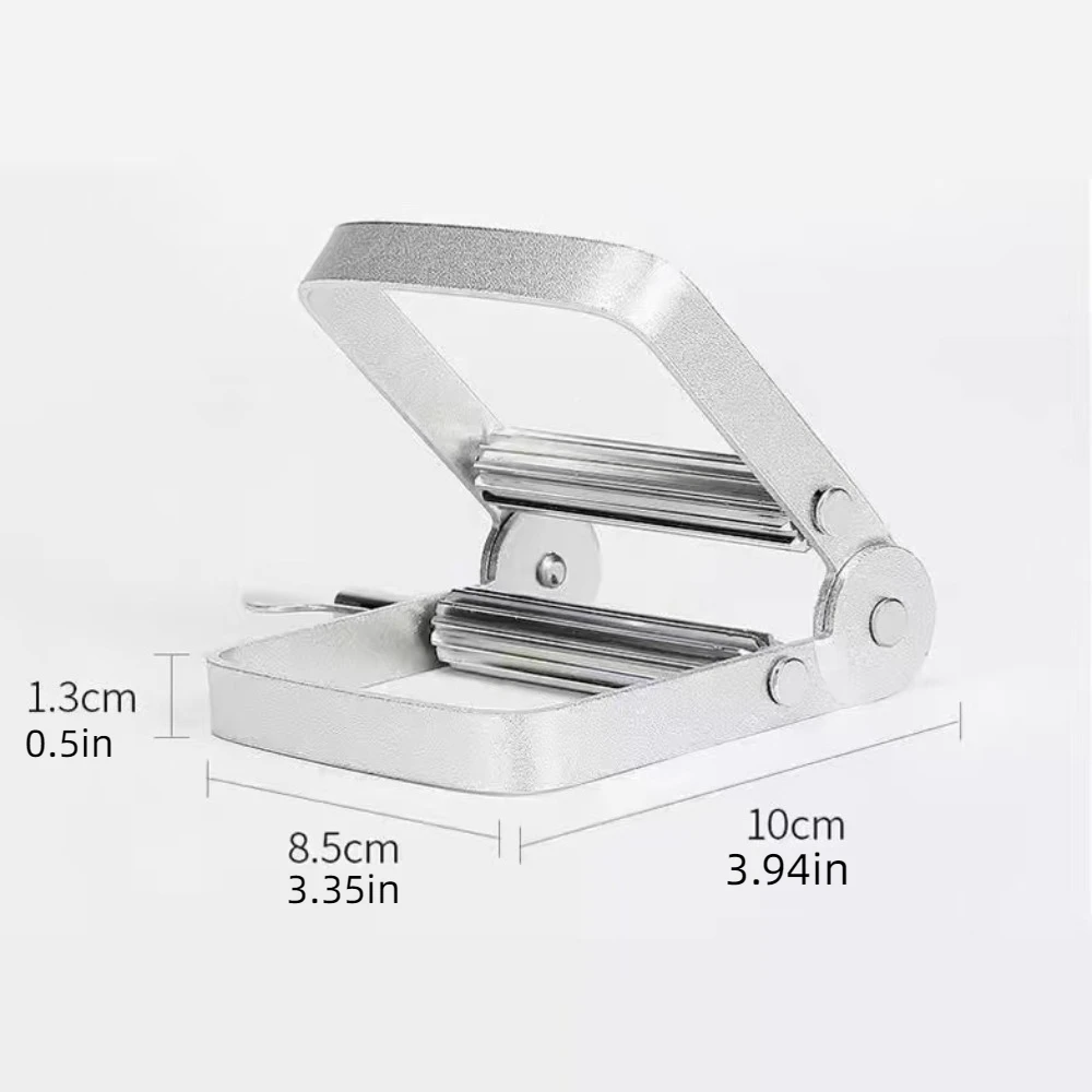 Frosted Rolling Toothpaste Squeezer Aluminum Squeezing Tool Tube Wringer Tightener Silver Tooth Paste Dispenser Household