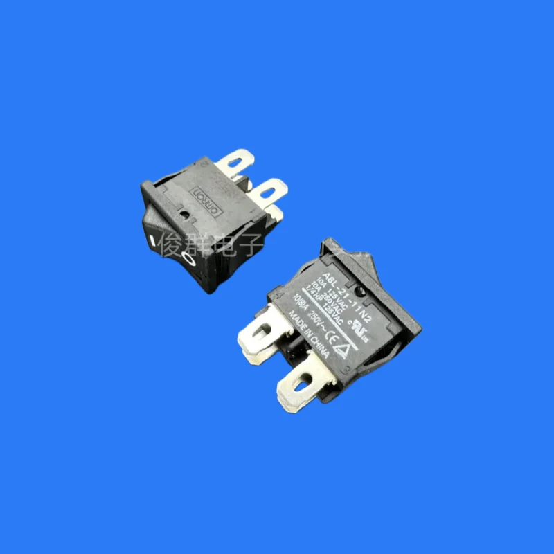 5pcs/ A8L-21-11N2 rocker power switch rocker button 4 feet 2 gear 10A boat button