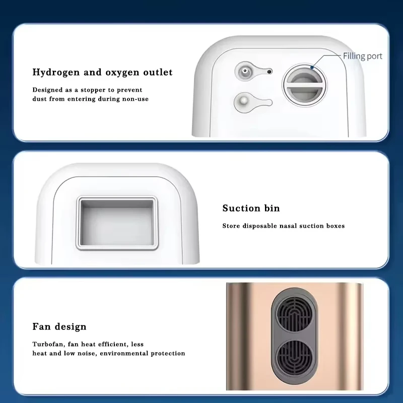 Factory Direct 900ml/min Hydrogen Generator SPE PEM High Quality Hydrogen Inhaler for Home Use or Salone Use