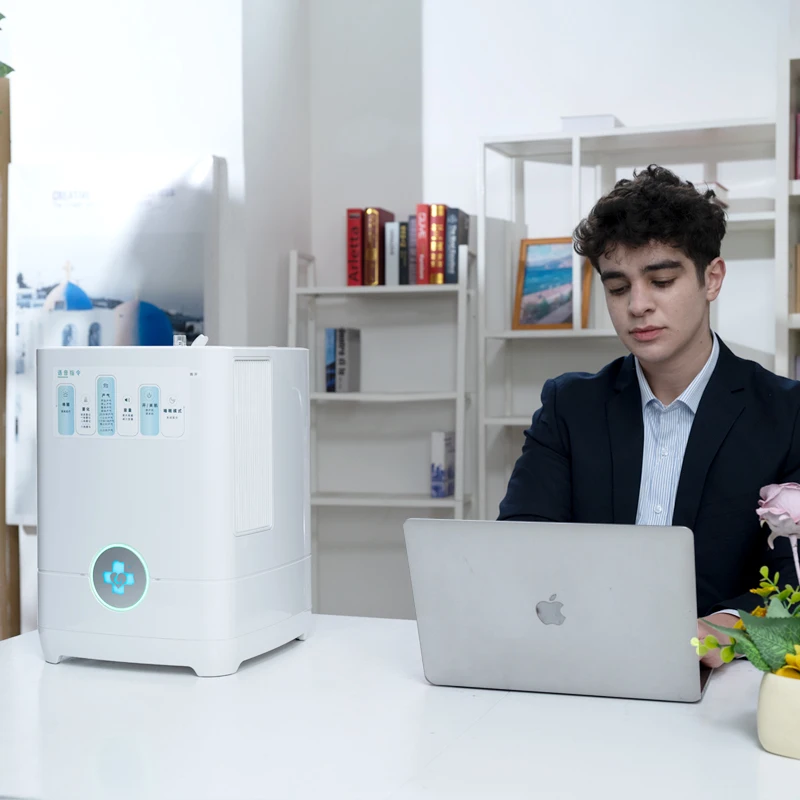 Portable Oxyhydrogen Generator Nebulizer for Elderly 3000ml/min High Flow Molecular Hydrogen Oxygen Nebulize Smart Humidifiers