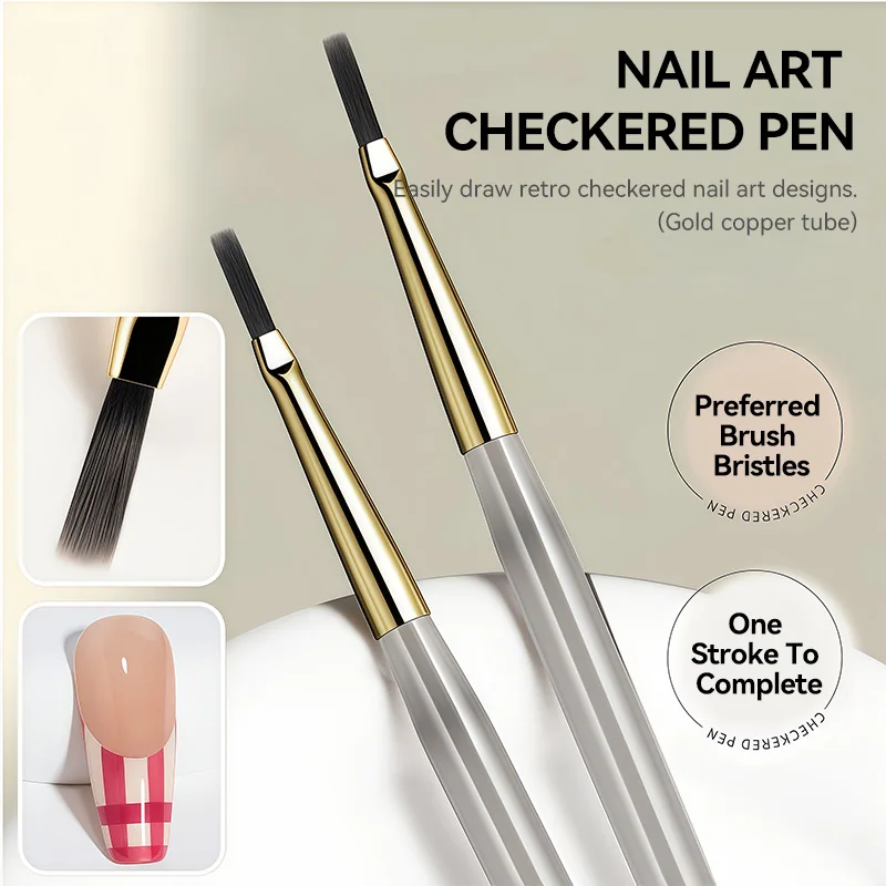 Professional Nail Art Brush Set Tip Painting Drawing Carving Dotting Pen Flat Fan Liner Acrylic Gel UV Polish Manicure Tools 2