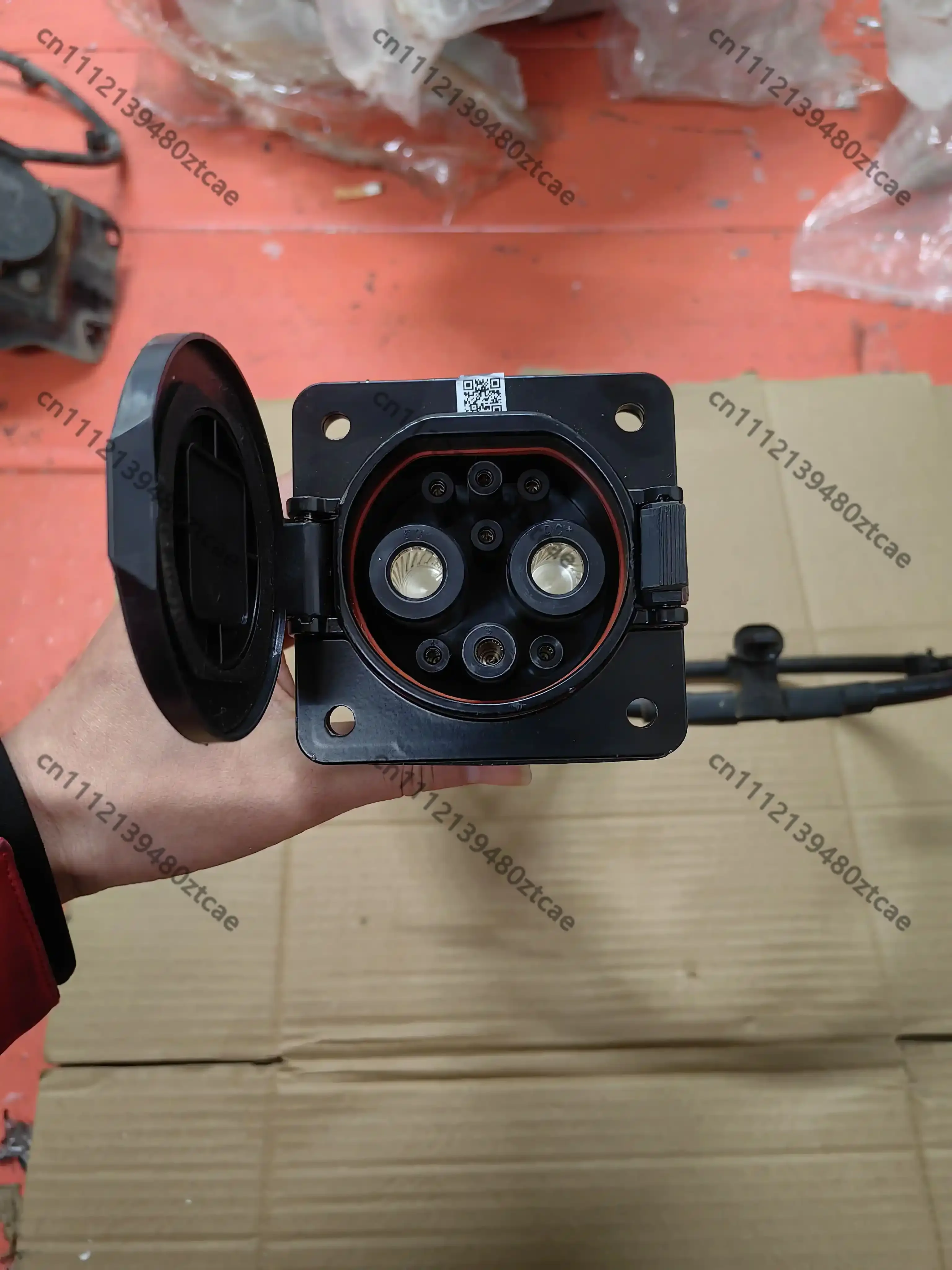 DC Fast Charging Inlet Port Socket Plug Replacement Parts Fit Mini Electric Car DC Quick Charging Body Connector Spare Parts