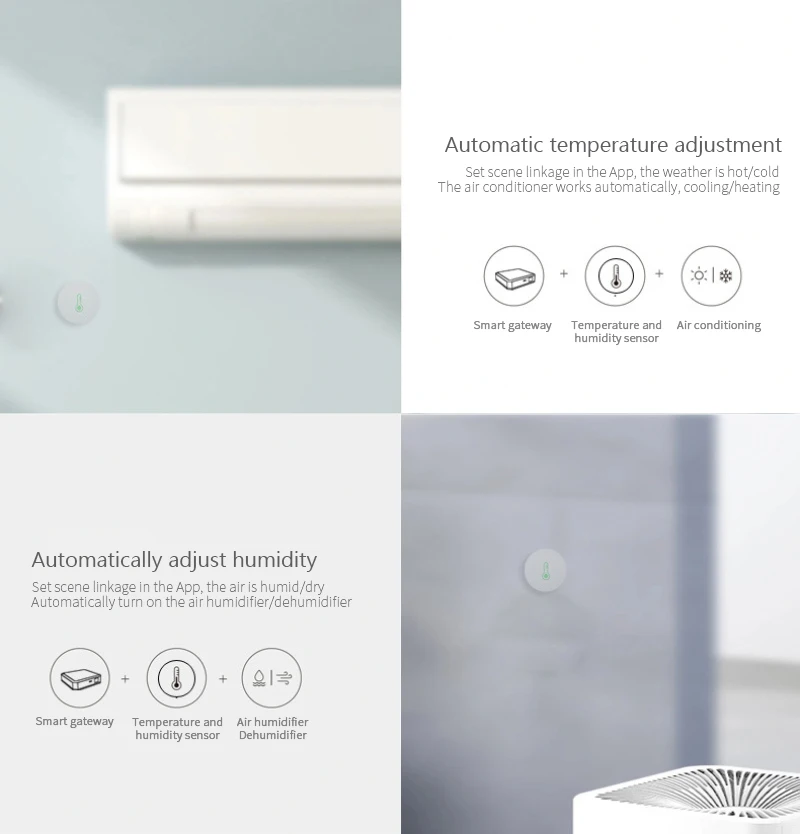 Tuya ZigBee Temperature And Humidity Sensor Smart Life APP Control Smart Home Indoor Hygrometer Works with ZigBee Gateway Hub