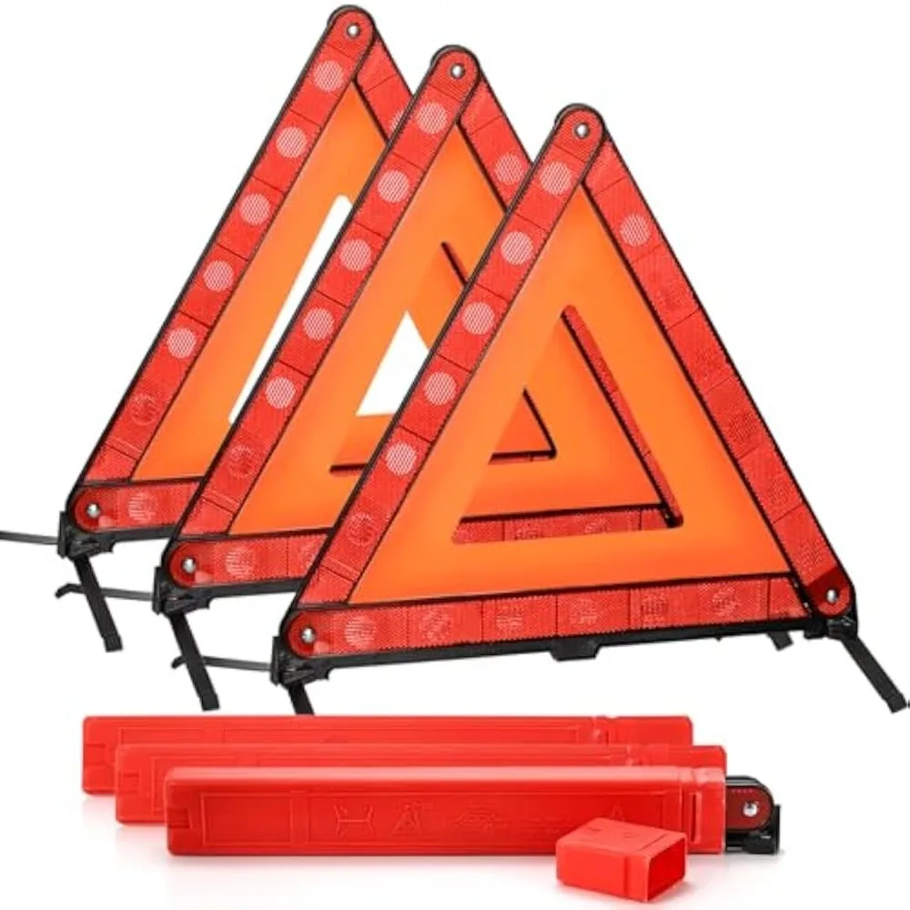 Emergency Warning Triangle Car Road Hazard Warning Reflector Set