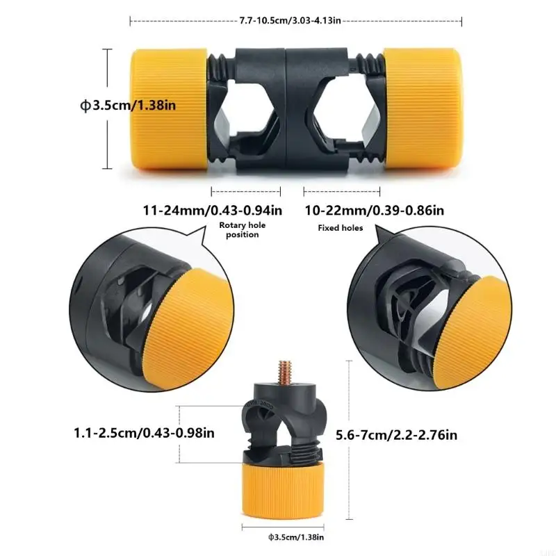 A3PC Multifunction Long Arm Light Stand Adapter Clip Enhances More Creativity