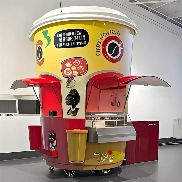 Y1 Milk tea coffee cup outdoor mobile ice cream gourmet selling car commercial night market snack truck