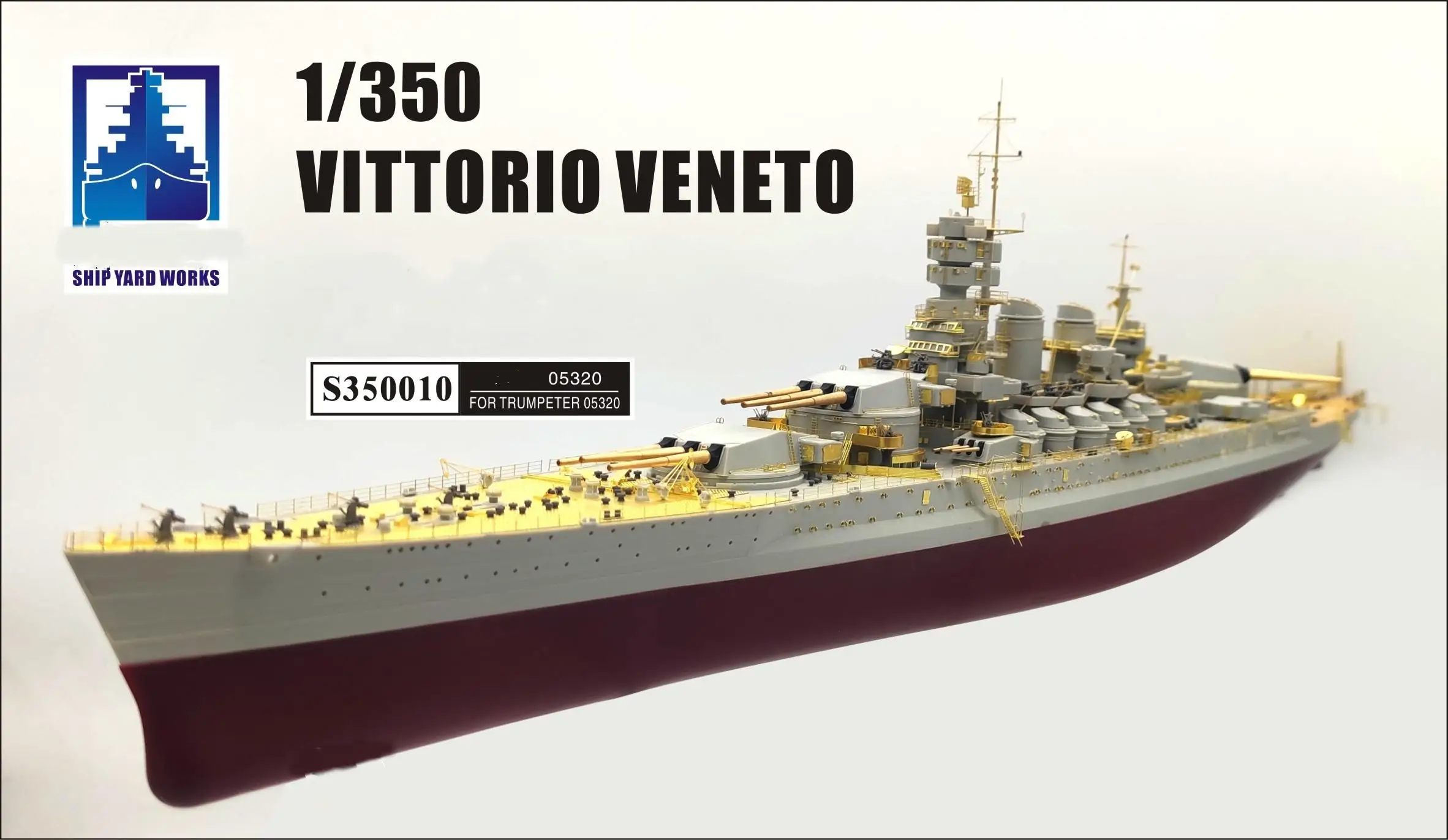 SHIPYARD S350010 1/350 Italian Navy1940 Upgrade Sets For Vittorio Veneto Trumpeter 05320 (No Ship)