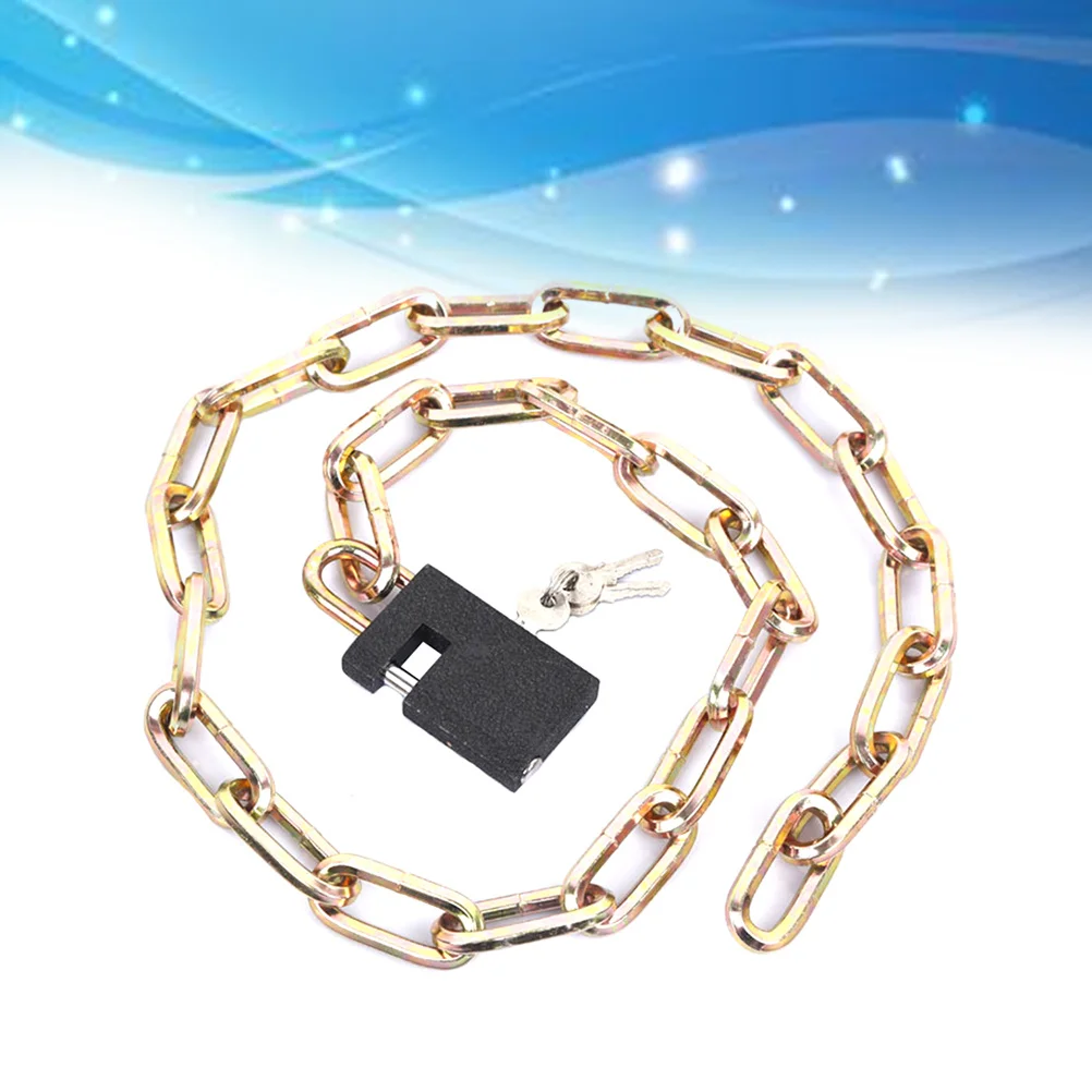 

Bike Lock Heavy Duty Square-Linked Hardened Steel Chain Anti-Cut Anti-Theft Combination Lock for Motorbike Gate Fence Garage