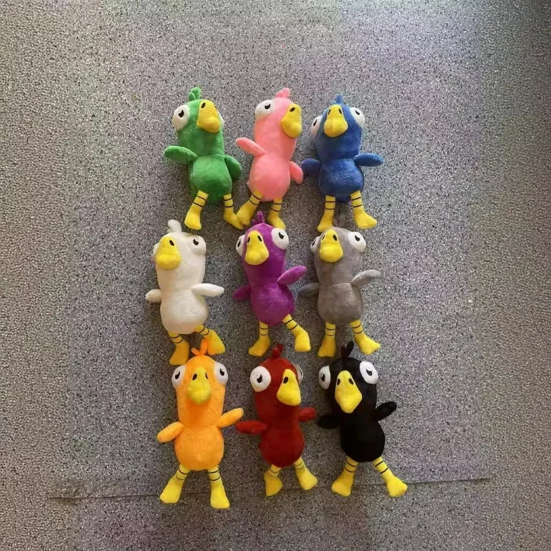 Goose Goose Duck Peluche Morbido Kawaii Cartoon White Goose Peluche Anime Gioco Bambole di pezza Bambini Peluches Regalo di compleanno 25 cm