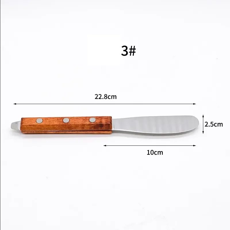 200/205/210mm Dental Alginate Mixing Plaster Knife Metal Gypsum for Mixing Impression Material