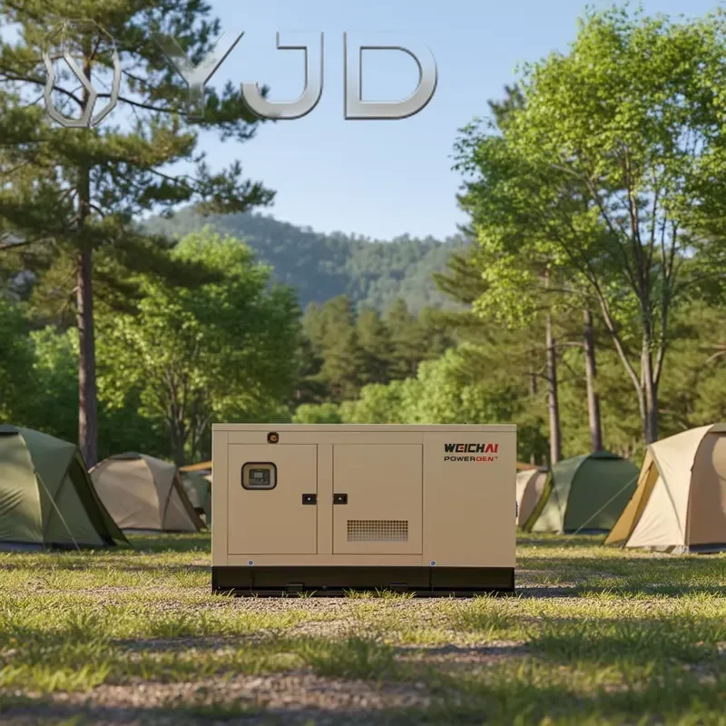 YJD Portable Diesel Generator Sets AC Three Phase 32KW 40KVA 380V Silent Open Frame 60/50Hz ATS Remote Control
