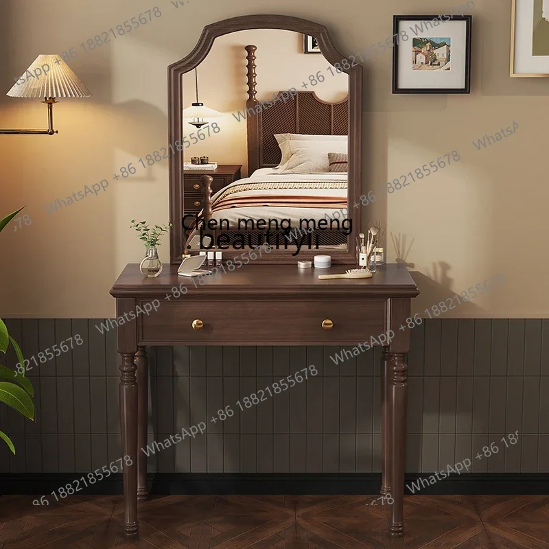 

ss1001 American Bedroom Dresser Makeup Mirror French Vintage Dresser Shelf Desk