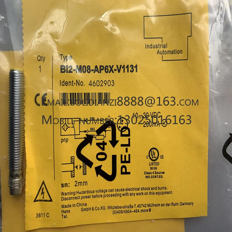 

New proximity switch sensorBI2-M08E-AN6X-V1131 BI2-M08E-AP6X-V1131